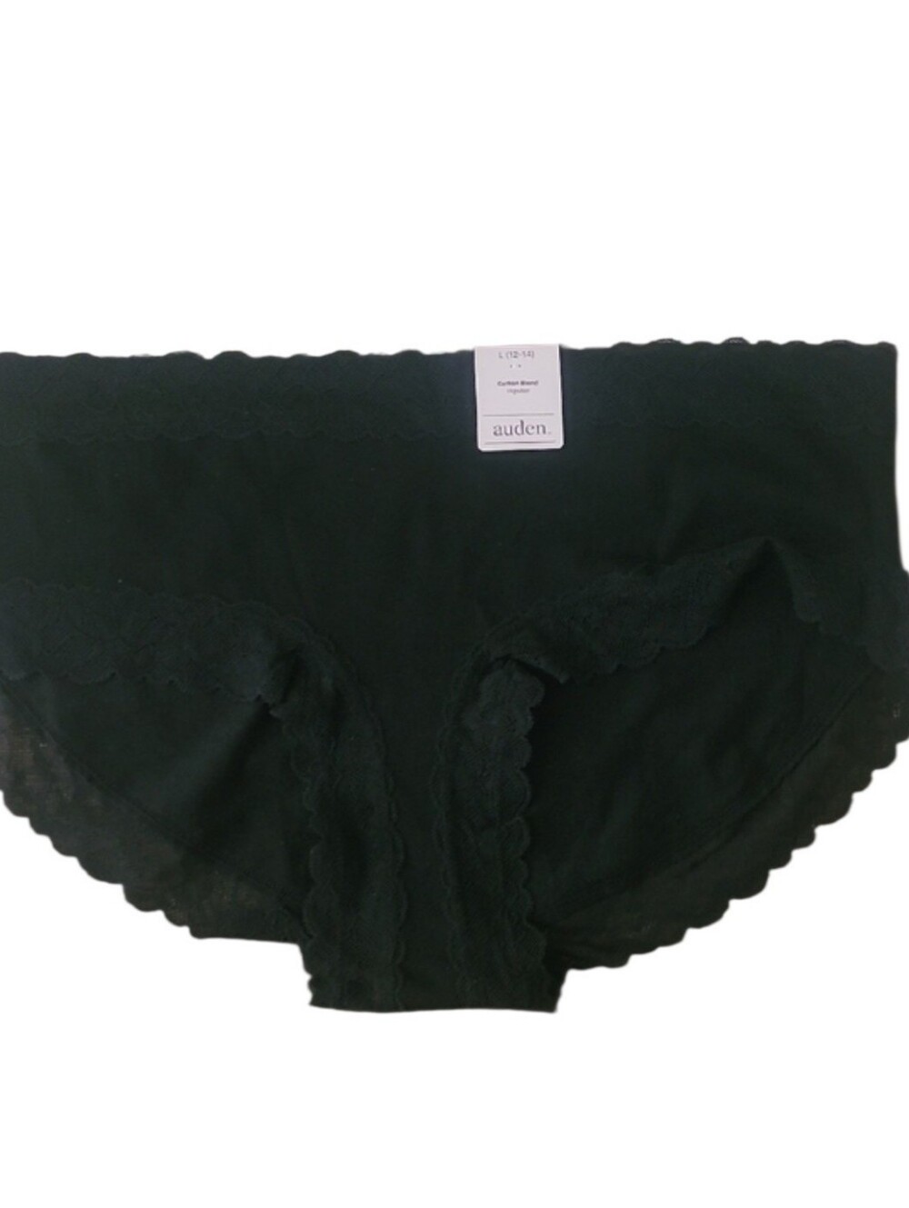Auden Black Lace-Edged Hipster Brief
